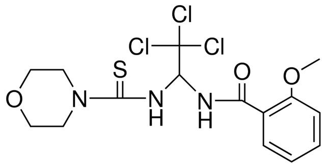 2-MEO-N-(2,2,2-TRICHLORO-1-((MORPHOLINE-4-CARBOTHIOYL)-AMINO)-ETHYL)-BENZAMIDE