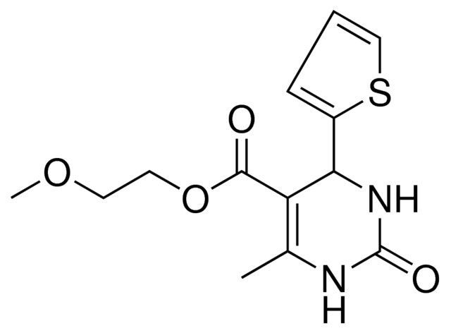 2-MEO-ETHYL 6-ME-2-OXO-4-(2-THIENYL)-1,2,3,4-TETRAHYDRO-5-PYRIMIDINECARBOXYLATE