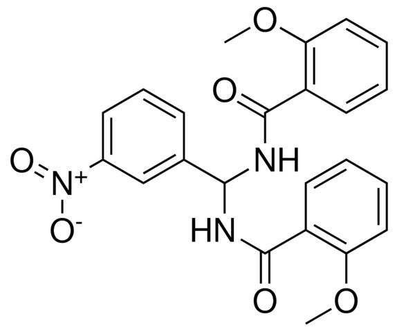 2-METHOXY-N-[[(2-METHOXYBENZOYL)AMINO](3-NITROPHENYL)METHYL]BENZAMIDE
