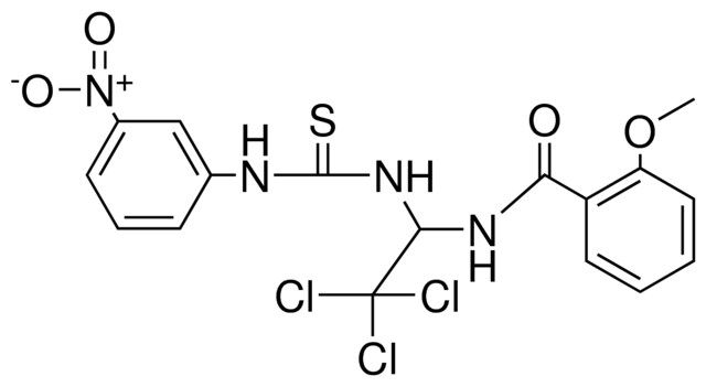 2-METHOXY-N-(2,2,2-TRICHLORO-1-(3-(3-NITRO-PHENYL)-THIOUREIDO)-ETHYL)-BENZAMIDE