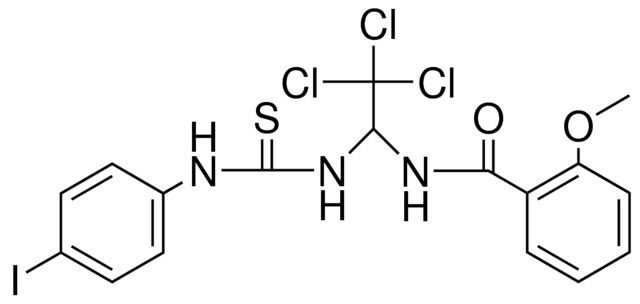 2-METHOXY-N-(2,2,2-TRICHLORO-1-(3-(4-IODO-PHENYL)-THIOUREIDO)-ETHYL)-BENZAMIDE