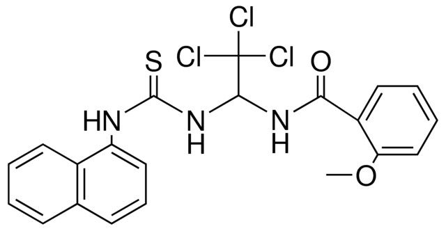 2-METHOXY-N-(2,2,2-TRICHLORO-1-(3-NAPHTHALEN-1-YL-THIOUREIDO)-ETHYL)-BENZAMIDE