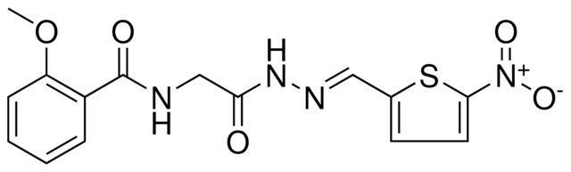 2-METHOXY-N-(5-NITRO-THIOPHEN-2-YLMETHYLENE-HYDRAZINOCARBONYLMETHYL)-BENZAMIDE