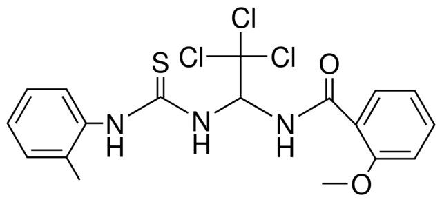 2-METHOXY-N-(2,2,2-TRICHLORO-1-(3-O-TOLYL-THIOUREIDO)-ETHYL)-BENZAMIDE