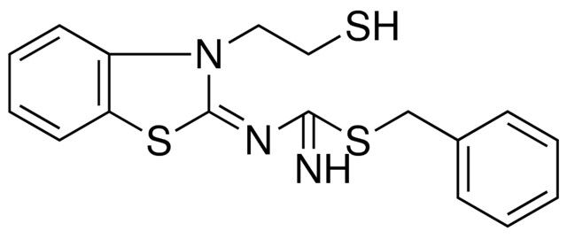 2-BENZYL-1-(3-(2-MERCAPTO-ETHYL)-3H-BENZOTHIAZOL-2-YLIDENE)-ISOTHIOUREA