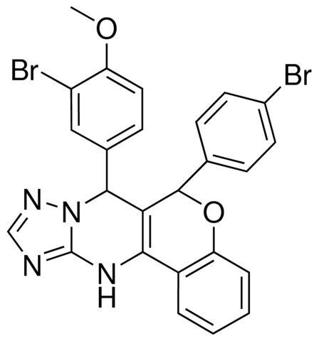 2-BROMO-4-[6-(4-BROMOPHENYL)-7,12-DIHYDRO-6H-CHROMENO[4,3-D][1,2,4]TRIAZOLO[1,5-A]PYRIMIDIN-7-YL]PHENYL METHYL ETHER