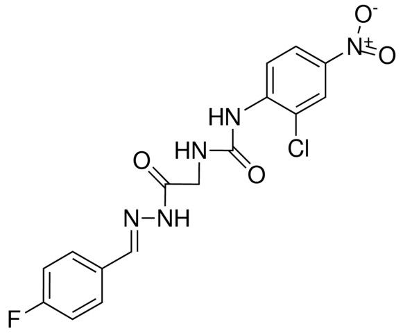 2-(3-(2-CHLORO-4-NITROPHENYL)UREIDO)ACETIC (4-FLUOROBENZYLIDENE)HYDRAZIDE