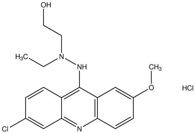 2-[2-(6-chloro-2-methoxy-9-acridinyl)-1-ethylhydrazino]ethanol hydrochloride