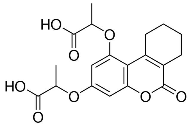 2-{[1-(1-CARBOXYETHOXY)-6-OXO-7,8,9,10-TETRAHYDRO-6H-BENZO[C]CHROMEN-3-YL]OXY}PROPANOIC ACID