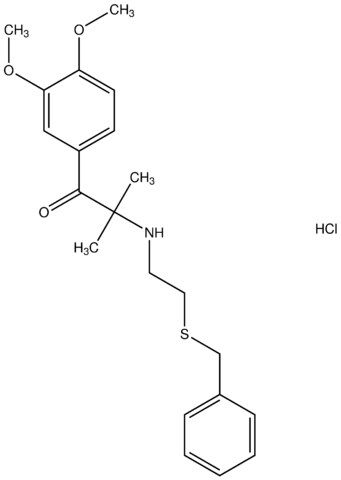 2-{[2-(benzylsulfanyl)ethyl]amino}-1-(3,4-dimethoxyphenyl)-2-methyl-1-propanone hydrochloride