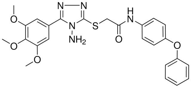 2-{[4-AMINO-5-(3,4,5-TRIMETHOXYPHENYL)-4H-1,2,4-TRIAZOL-3-YL]SULFANYL}-N-(4-PHENOXYPHENYL)ACETAMIDE