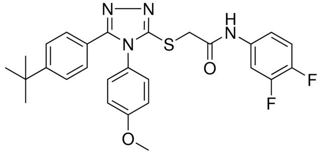2-{[5-(4-TERT-BUTYLPHENYL)-4-(4-METHOXYPHENYL)-4H-1,2,4-TRIAZOL-3-YL]SULFANYL}-N-(3,4-DIFLUOROPHENYL)ACETAMIDE