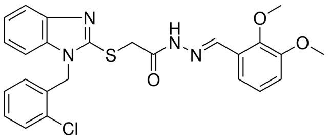 2-{[1-(2-CHLOROBENZYL)-1H-BENZIMIDAZOL-2-YL]SULFANYL}-N'-[(E)-(2,3-DIMETHOXYPHENYL)METHYLIDENE]ACETOHYDRAZIDE