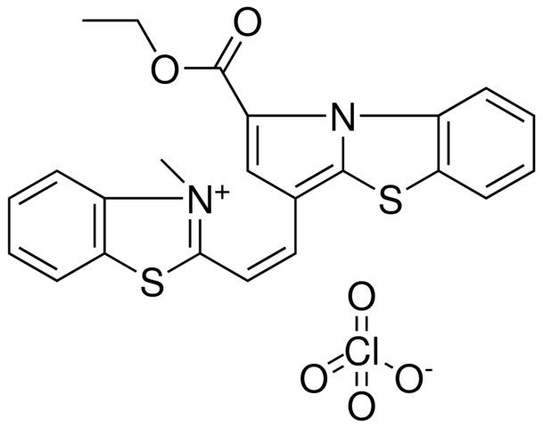 2-{(Z)-2-[1-(ETHOXYCARBONYL)PYRROLO[2,1-B][1,3]BENZOTHIAZOL-3-YL]ETHENYL}-3-METHYL-1,3-BENZOTHIAZOL-3-IUM PERCHLORATE