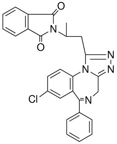 2-[2-(8-chloro-6-phenyl-4H-[1,2,4]triazolo[4,3-a][1,4]benzodiazepin-1-yl)-1-methylethyl]-1H-isoindole-1,3(2H)-dione