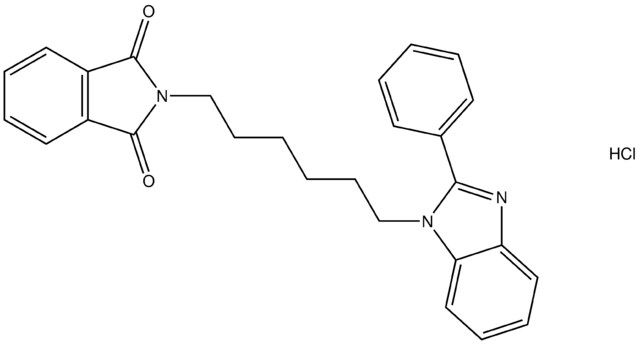 2-[6-(2-phenyl-1H-benzimidazol-1-yl)hexyl]-1H-isoindole-1,3(2H)-dione hydrochloride
