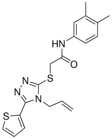 2-{[4-ALLYL-5-(2-THIENYL)-4H-1,2,4-TRIAZOL-3-YL]SULFANYL}-N-(3,4-DIMETHYLPHENYL)ACETAMIDE