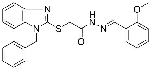 2-(1-BZL-1H-BENZOIMIDAZOL-2-YLSULFANYL)-ACETIC ACID (2-MEO-BENZYLIDENE)HYDRAZIDE