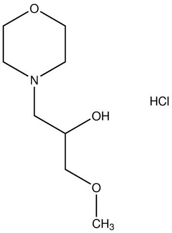 1-methoxy-3-(4-morpholinyl)-2-propanol hydrochloride