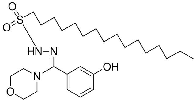 1-HEXADECANESULFONIC ACID (M-HYDROXY-ALPHA-MORPHOLINOBENZYLIDENE)-HYDRAZIDE