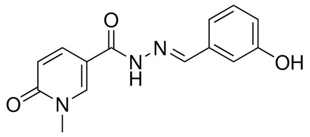 1-ME-6-OXO-1,6-2H-PYRIDINE-3-CARBOXYLIC ACID (3-HYDROXY-BENZYLIDENE)-HYDRAZIDE