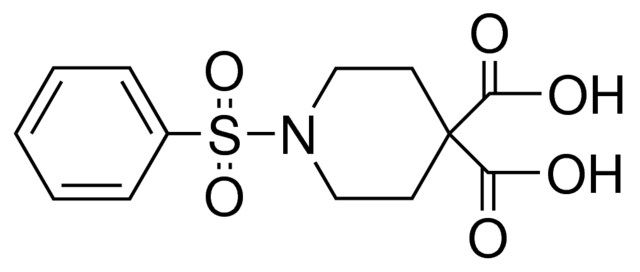1-PHENYLSULFONYL-4,4-PIPERIDINEDICARBOXYLIC ACID