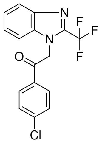 1-(4-CHLORO-PHENYL)-2-(2-TRIFLUOROMETHYL-BENZOIMIDAZOL-1-YL)-ETHANONE