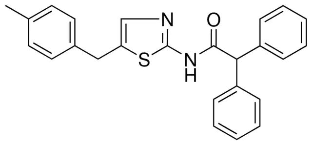 N-(5-(4-METHYLBENZYL)-1,3-THIAZOL-2-YL)-2,2-DIPHENYLACETAMIDE