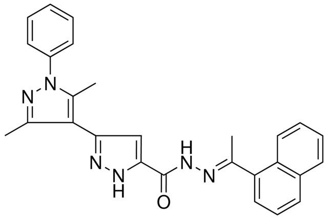 (E)-3',5'-DIMETHYL-N'-(1-(NAPHTHALEN-1-YL)ETHYLIDENE)-1'-PHENYL-1H,1'H-3,4'-BIPYRAZOLE-5-CARBOHYDRAZIDE