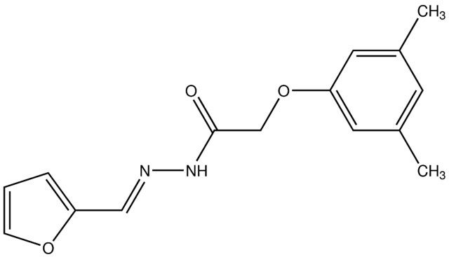 (<i>E</i>)-2-(3,5-Dimethylphenoxy)-<i>N</i>′-(furan-2-ylmethylene)acetohydrazide