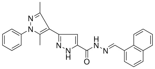(E)-3',5'-DIMETHYL-N'-(NAPHTHALEN-1-YLMETHYLENE)-1'-PHENYL-1H,1'H-3,4'-BIPYRAZOLE-5-CARBOHYDRAZIDE