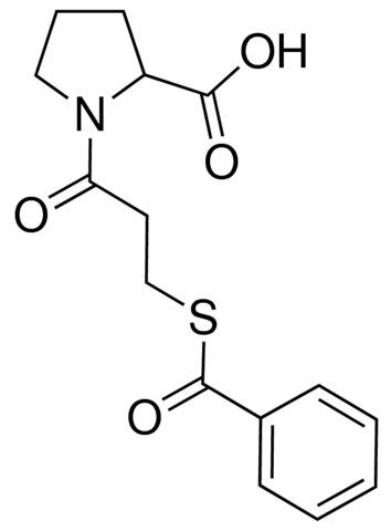 1-[3-(benzoylsulfanyl)propanoyl]proline