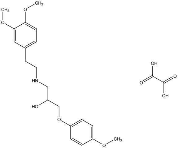 1-{[2-(3,4-dimethoxyphenyl)ethyl]amino}-3-(4-methoxyphenoxy)-2-propanol oxalate