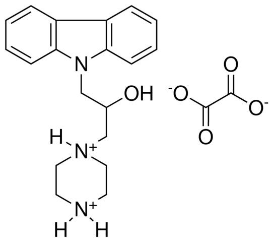 1-[3-(9H-CARBAZOL-9-YL)-2-HYDROXYPROPYL]PIPERAZINEDIIUM OXALATE