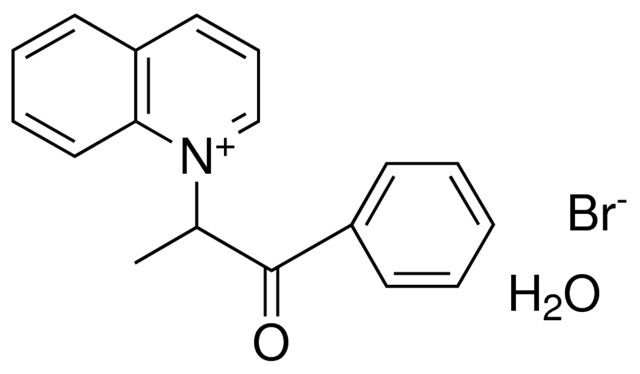 1-(1-METHYL-2-OXO-PHENYL-ETHYL)-QUINOLINIUM, BROMIDE HYDRATE