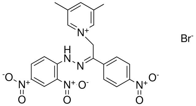 1-(2-((2,4-DINITRO-PH)-HYDRAZONO)-2-(4-NITRO-PH)-ET)-3,5-DIMETHYL-PYRIDINIUM, BR