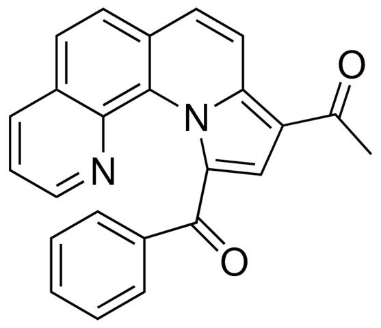 1-(11-BENZOYLPYRROLO(1,2-A)(1,10)PHENANTHROLIN-9-YL)ETHANONE