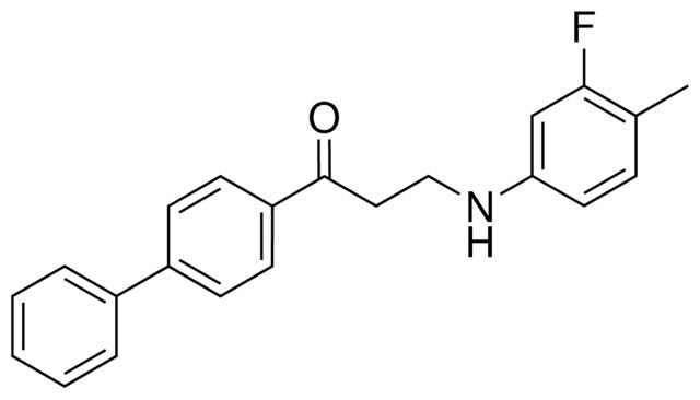 1-(1,1'-BIPHENYL)-4-YL-3-(3-FLUORO-4-METHYLANILINO)-1-PROPANONE
