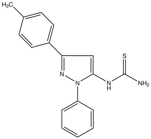 1-(1-Phenyl-3-<i>p</i>-tolyl-1<i>H</i>-pyrazol-5-yl)thiourea