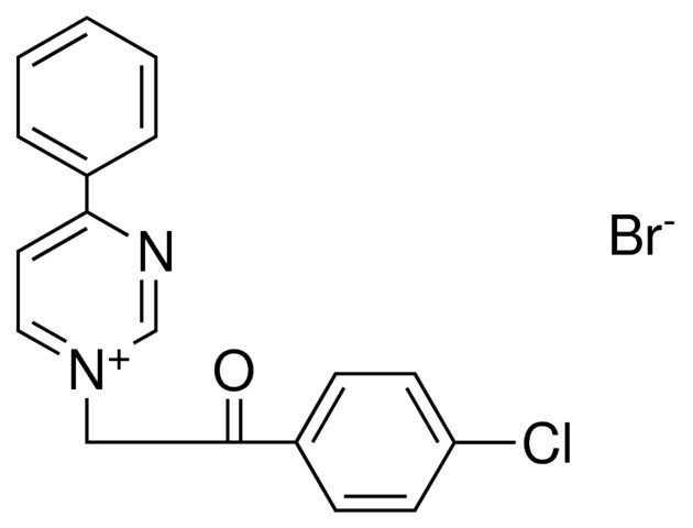 1-(2-(4-CHLORO-PHENYL)-2-OXO-ETHYL)-4-PHENYL-PYRIMIDIN-1-IUM, BROMIDE