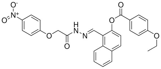 1-(2-((4-NITROPHENOXY)ACETYL)CARBOHYDRAZONOYL)-2-NAPHTHYL 4-ETHOXYBENZOATE
