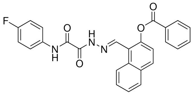 1-(2-((4-FLUOROANILINO)(OXO)ACETYL)CARBOHYDRAZONOYL)-2-NAPHTHYL BENZOATE