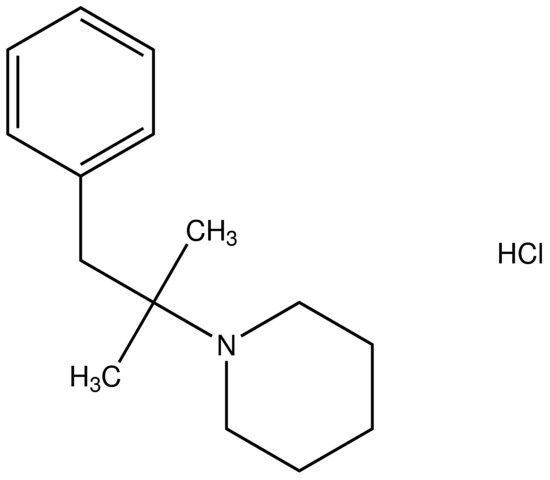 1-(1,1-dimethyl-2-phenylethyl)piperidine hydrochloride
