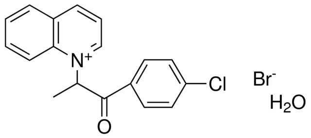 1-(2-(4-CHLORO-PHENYL)-1-METHYL-2-OXO-ETHYL)-QUINOLINIUM, BROMIDE HYDRATE