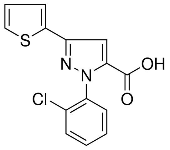 1-(2-CHLOROPHENYL)-3-(2-THIENYL)-1H-PYRAZOLE-5-CARBOXYLIC ACID