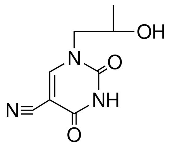 1-(2-hydroxypropyl)-2,4-dioxo-1,2,3,4-tetrahydro-5-pyrimidinecarbonitrile