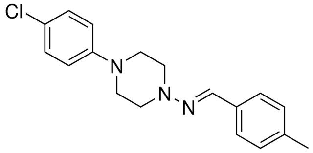 (4-(4-CHLORO-PHENYL)-PIPERAZIN-1-YL)-(4-METHYL-BENZYLIDENE)-AMINE
