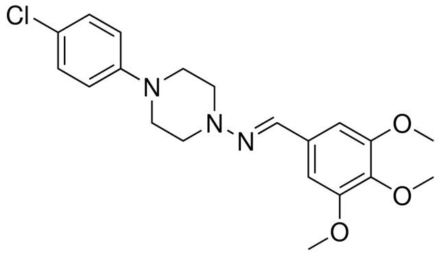 (4-(4-CHLORO-PHENYL)-PIPERAZIN-1-YL)-(3,4,5-TRIMETHOXY-BENZYLIDENE)-AMINE