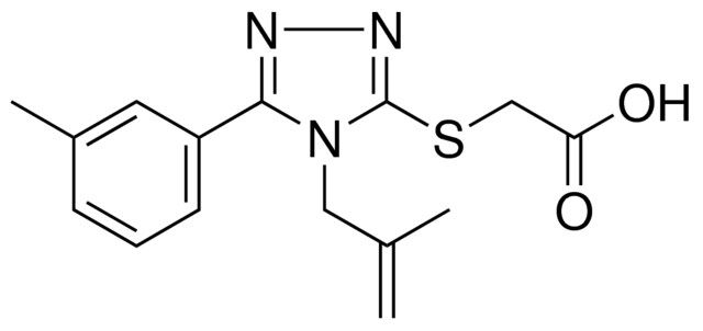 (4-(2-METHYL-ALLYL)-5-M-TOLYL-4H-(1,2,4)TRIAZOL-3-YLSULFANYL)-ACETIC ACID