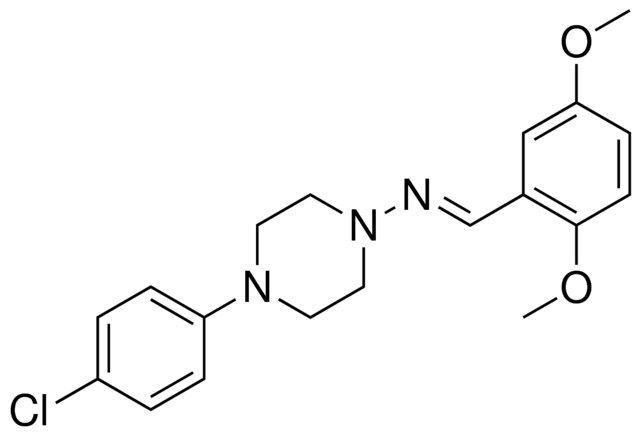(4-(4-CHLORO-PHENYL)-PIPERAZIN-1-YL)-(2,5-DIMETHOXY-BENZYLIDENE)-AMINE